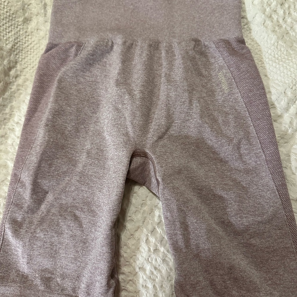Gymshark Purple Athletic Shorts with Stretch Fabric